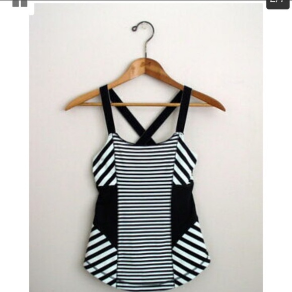 LULULEMON CLASSIC STRIPE MINT TANK TOP - Picture 2 of 10